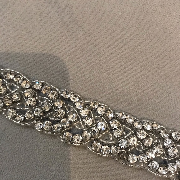 AB Rhinestone belt with black ribbon. - Picture 2 of 2